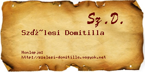 Szélesi Domitilla névjegykártya